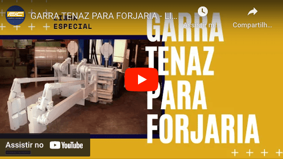 A garra para forjados, ou tenaz hidráulica, opera em todo o ciclo da forjaria desde o abastecimento do forno até nas fases de posicionamento do material quente no martelo da forjaria e remoção das rebarbas da prensa rebarbadora. Permite operar com segurança , agilidade e precisão de movimentos com o produto quente.