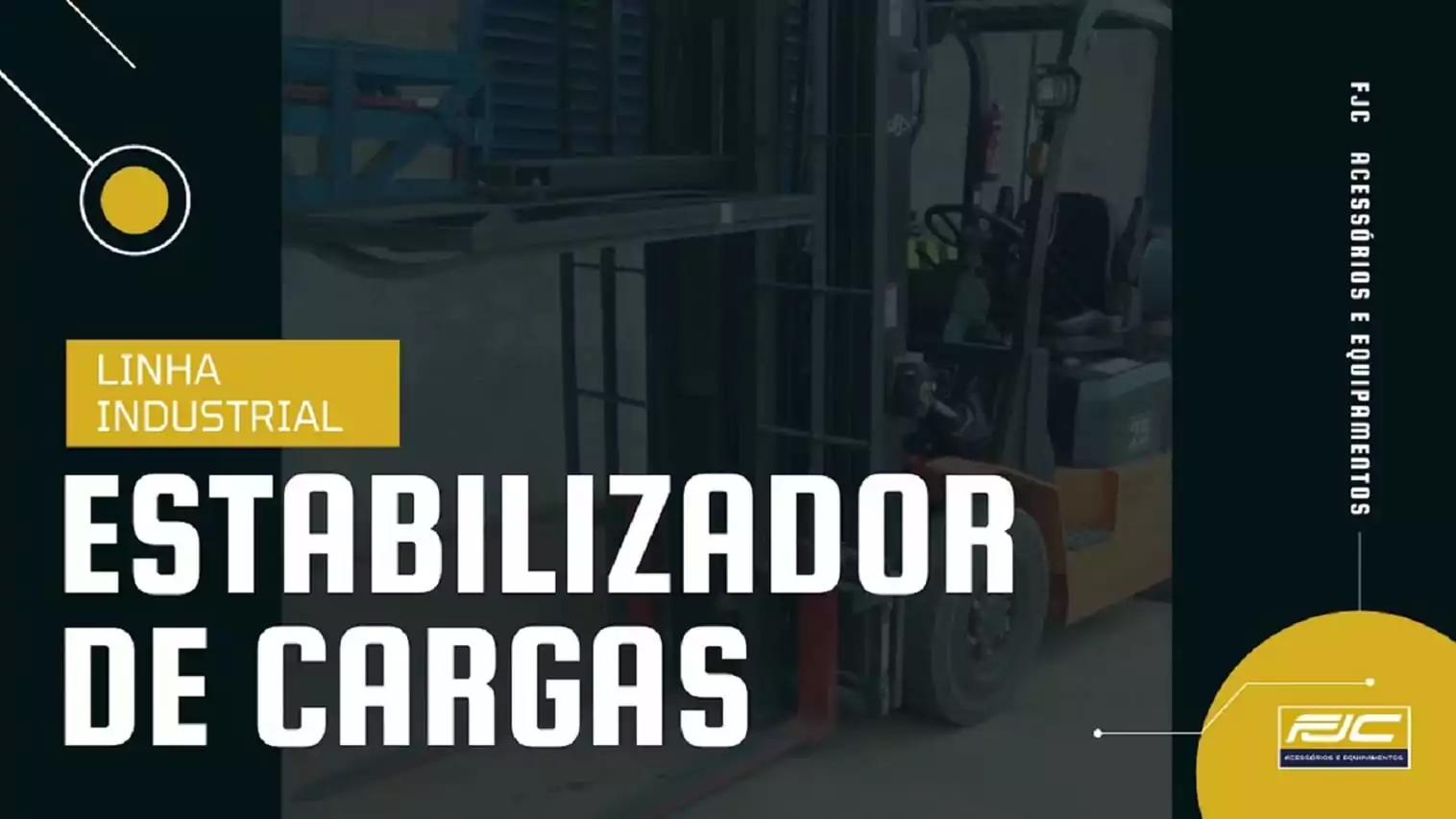 O Fixador estabilizador de Carga FJC permite transitar com cargas instáveis (engradados, tijolos, tonéis, latas, caixas) de modo seguro e rápido com menos danos às mercadorias.